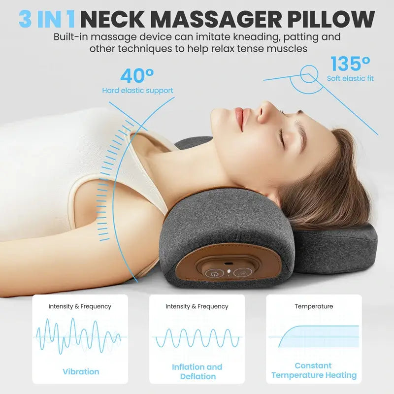 Fenbas™ 3-IN-1 Neck Massage Pillow